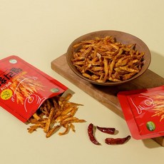 바다소리 저칼로리 건강스낵 황태로 만든 고단백 맥주안주 델리황 매운맛 20g x 3봉