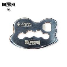DEEPBOMB 316不鏽鋼多角度刮痧刀, 1個, 單入筋磨刀(指虎型)