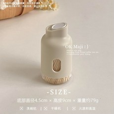牙籤筒2024新款奶油風牙籤盒家用高檔創意牙籤桶簡約牙籤罐, 1個, 無紋斜滑蓋【送牙籤】