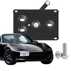 포드 엣지 2세대 2015-2024ST와 호환되는 튼튼한 전면 번호판 프레임 Escape 4세대 익스페디션 4세대 익스플로러 6세대 드릴 그릴 없음 도난 방지 번호판, MX-5 Miata (ND) 2016-2023