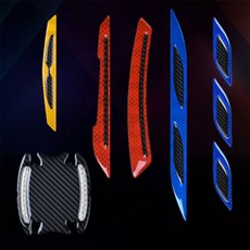 제이에스몰 문콕방지 반사 패드 차량반사판스티커, 카본반사판 스티커(바디6입)옐로우