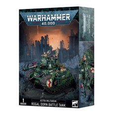 戰鎚40K Rogal Dorn Battle Tank - 星界軍羅格多恩戰鬥坦克 模型組裝體驗 展現軍事收藏, 1個