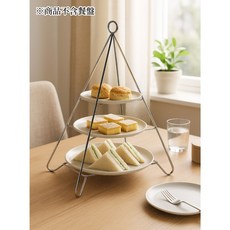 台灣製造＊304不鏽鋼三層下午茶架，最高抗鏽品級 常保如新，商品不含餐盤 蛋糕架 火鍋料架 點心架 點心盤架 烤肉料架, 1個