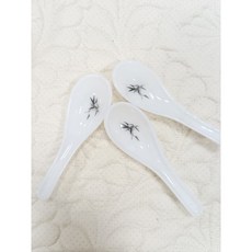 懷舊牛奶玻璃湯匙三入組，台灣早期絕版竹子造型，復古收藏拍片道具，古典優雅餐具, 1個