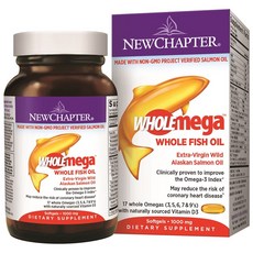 Newchapter Whole Mega阿拉斯加鮭魚油軟膠囊 1000mg, 1罐, 60顆
