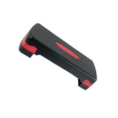 가정용스텝퍼 천국의계단 질감이 있는 표면을 가진 홈 체육관 에어로빅 스텝퍼 미끄럼 방지 운동 단계 플랫폼 피트니스, 없음, 2) black red