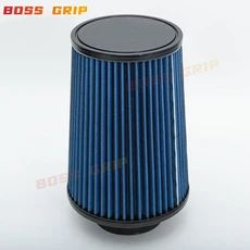 범용 3 인치 76mm 높이 흐름 스포츠 에어 필터 차가운 공기 흡입 자동차 액세서리, [02] 파란, 02 파란, 1개