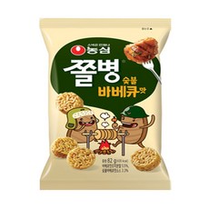 농심 쫄병스낵 숯불바베큐맛 82g x 15개