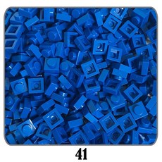 몬테소리 DIY 픽셀 아트 QR 코드 모자이크 어린이 장난감 MOC 부품 플레이트 1x1 빌딩 블록 52 가지 색상 호환 50G 250PCs, 1개