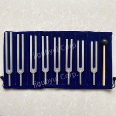 소리굽쇠 세트 튜너 튜닝 굽쇠 포크 사운드 고정 주파수 소리굽쇠세트, O. 8 매 세트 (기 모 사용자 지정)