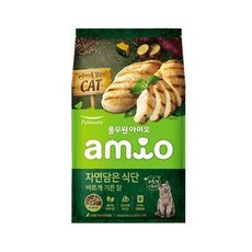 풀무원아미오 2개월 이상 전연령 자연담은 식단 캣 건식사료, 닭, 1.8kg, 2개