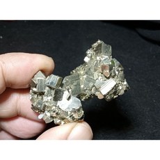晶棋 秘魯黃鐵礦礦物標本 幾何造型擺件