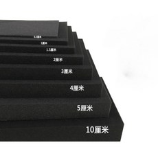 고밀도 검정 스폰지 패드 블록 포장 충격 시트 얇은 방음 방지 길이2mx너비0.5mx두께0.5cm C_2mx0.5mx2cm, 1개
