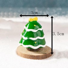 미니어처 인공 크리스마스 트리 랜드스케이프 미니 장식 파티 새해 홈용, 1개, 10. Dark green bow