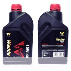 威德 Wedde 10W-40 機油 1L 全合成 SN/CI-4 汽車百貨, 1個, 整箱12瓶