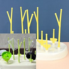 비워크 조립식 물병 건조대 머그컵걸이 컵건조대 물병꽂이건조대 분유병건조대