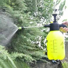 압축식 분무기 2L 노즐포함 옐로우 원예용 화초 물주기 베란다 텃밭 세차 청소, 상세페이지 참조