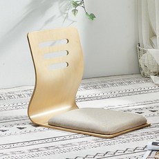 앉은뱅이 등받이 의자 패브릭 작업 이동 휴대용 경량, 1개, B타입-그레이