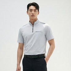 <스타일랑> 남성 집업 반팔 티셔츠_등산 아웃도어 프로라인