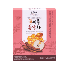 [본사직영] 다예 궁중 꿀애플 홍삼차 티백 개별포장 전통차 블렌딩티, 11g, 6개, 5개입