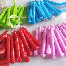 반짝이 LED 벌룬스틱 손잡이 3m 30구 어두운 곳 예쁘게 빛나는 전구, 1개, 그린