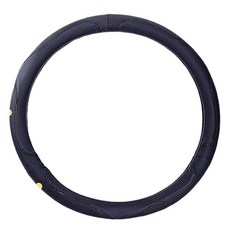 ANBORTEH 純正牛皮方向盤套 汽車防滑耐磨保護皮套