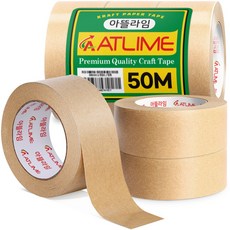 아뜰라임 크래프트 찢어쓰는 종이 테이프 44mm x 50m, 3개