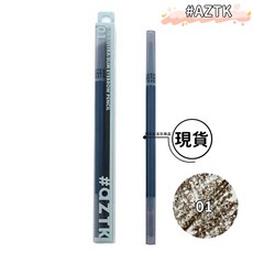 AZTK 防水極細眉筆 三合一 眉刷 氣墊眉粉, 01, 1個