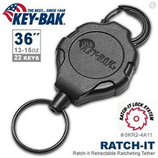KEY BAK Ratch-It 鎖定系列36 超級負重伸縮鑰匙圈(附扣環), 1個