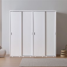 라자가구 위드 빅 2000 슬라이딩 옷장세트 jy395, 화이트화이트