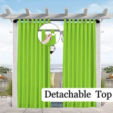 햇라이트 차단 방수 커튼 걸기 이지 탭 파티오 퍼골라 가제보 1PC