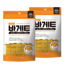 유산균 강아지껌 바게트 강아지치석제거껌 단호박 120g x2, 1개