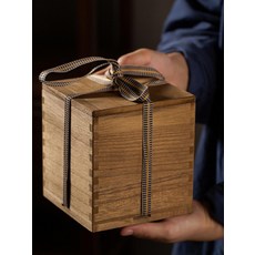 나무 상자 오동나무 컬러박스 다용도 중형 벽걸이 오동 안감 없는 정사각형 10x10x10