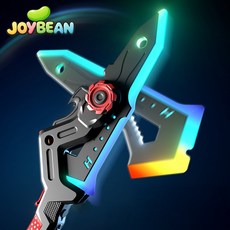 조이빈 LED 변신 도끼 리얼 연기 효과, 1개, 레드