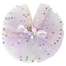 [AK플라자] [프랜치켓] 여아겨울샤집게핀 연보라 샤이닝 헤어핀 Q55DG5141N6