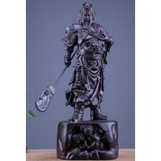 黑檀木 關公 武財神 擺件, 如圖所示, 1個