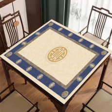 마작판 미끄럼방지 게임카페트 테이블보 소음방지 보드게임판 놀이판 보드게임매트 휴대용, 90×90cm, F타입, 1개