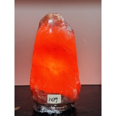 帝王紅鹽燈3.5kg 小夜燈配電線燈泡，營造溫馨氛圍，淨化空氣，提升睡眠品質，守護您的健康。, 1個, 搭配一般開關電線