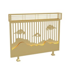 簡約鐵藝矮隔斷餐廳卡座圍欄墻火鍋飯店過道屏風 LKKY, 款式2 每平方