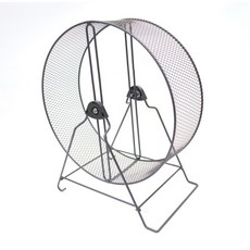 優旺寵物 滾珠培林軸承摩天超級大滾輪(直徑32公分) 兔子 刺蝟 貂 天竺鼠 松鼠 鼬獾 龍貓, 黑色, 1個