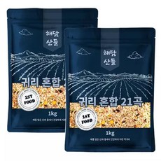 귀리 혼합21곡 2kg 1kgx2봉 l 슈퍼푸드 잡곡 혼합곡 l 지퍼팩 소포장, 1개, 500g