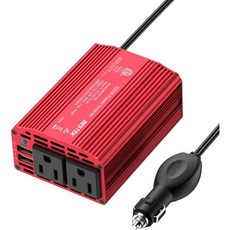 베스텍 300W 파워 인버터 DC 12V에서 110V 교류 변환기 고속 차량 충전기 어댑터 30W USBC18W 빠른 충전이중 플러그 콘센트 노트북용, USB: 24W | PD: None