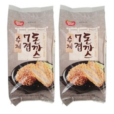 [코스트코 냉동]동원DONGWON 수제 7겹돈까스 7겹 국내산 등심 아이스박스+아이스팩 무료 제공, 2개, 1.04kg