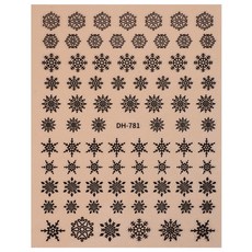 오아루 크리스마스 눈꽃 네일스티커, 1개, SN-10