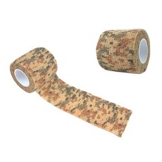 戶外自黏纏帶 迷彩止滑保護帶 無痕吸汗帶 想露飛飛, 沙漠迷彩, 1個