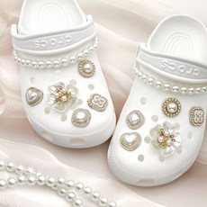 진주 꽃 파츠 체인 세트