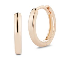 마테오 14K 로즈 골드 허기 후프 이어링