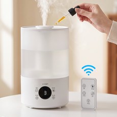 MIGA 초음파 무드등 가습기 4L 저소음 타이머 대용량 가정용 사무실 가습기, 화이트, SCK-2A30-68