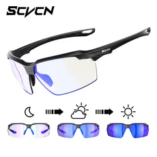 SCVCN 폭발 방지 사냥 CS 전쟁 게임 안경 야외 Airsoft 슈팅 편광 된 남자 충격 전술 고글, 1, Photochromic-Blue-03