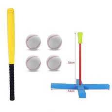 야구배트 소프트볼 스폰지 방망이 연습용 학생 훈련 놀이 취미 입문 초보, D.소형 옐로우 세트